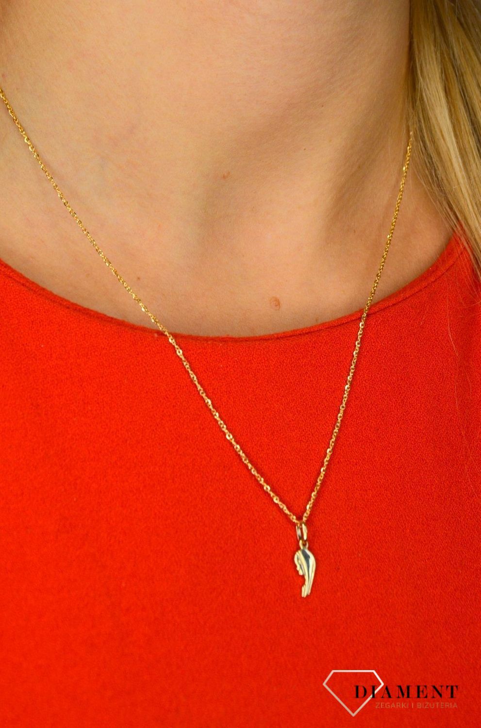 Złoty łańcuszek 585 singapur o szerokości 1 mm DIA-LAN-1254-585 1mm ✅ Złoty łańcuszek o uniwersalnym splocie, przypadnie do gustu kobiecie.jpg